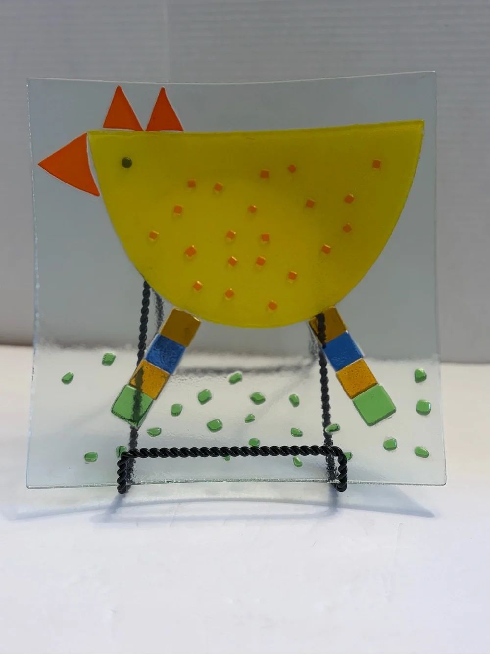 Whimsical Foreside Home & Garden Fused Slumped Glass 10